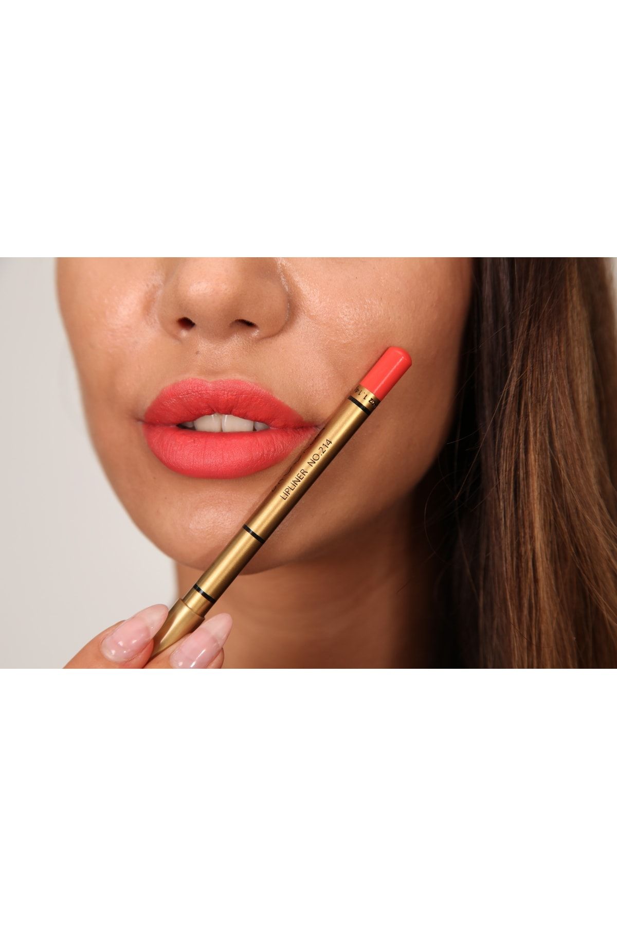 BROOKLIN-Lip Liner - Lipliner No: 214 (Orange Coral) 4