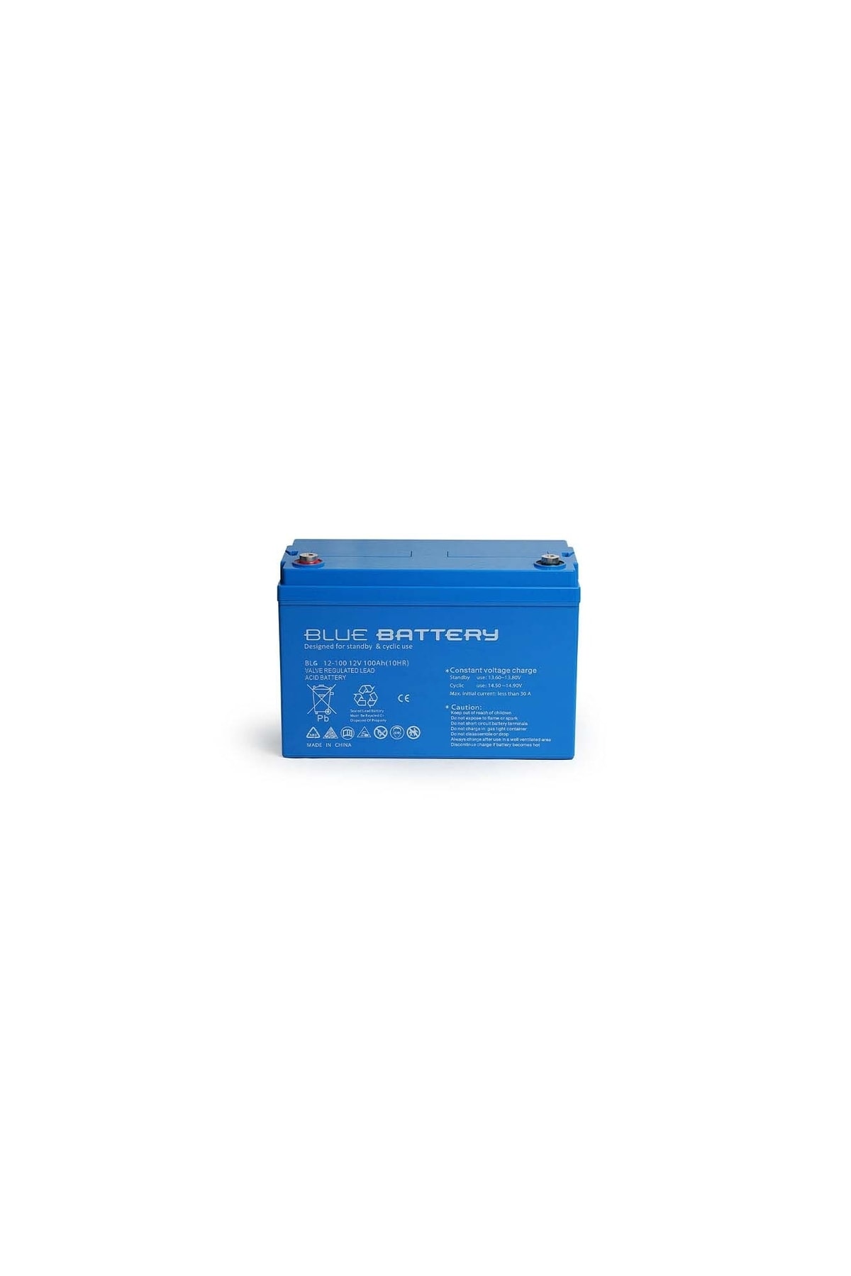 Blue Battery 12 Volt 100 Amper Jel Akü Derin Döngü 12v 100 ah jel