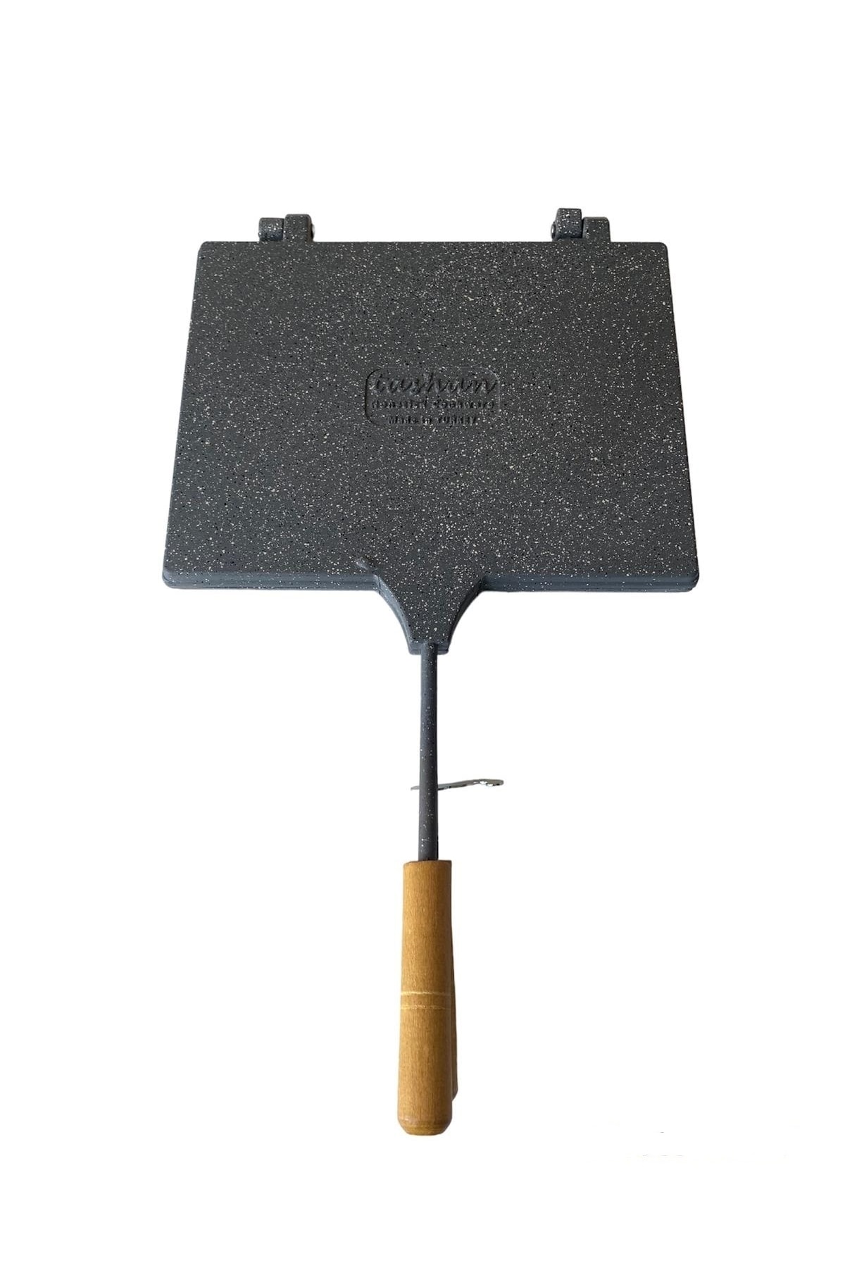 mobilreyon - Ocak Üstü Lüks Maxi Döküm Tost Makinesi , Ekmek Kızartma , Pişirim Alanı:20x25 Cm