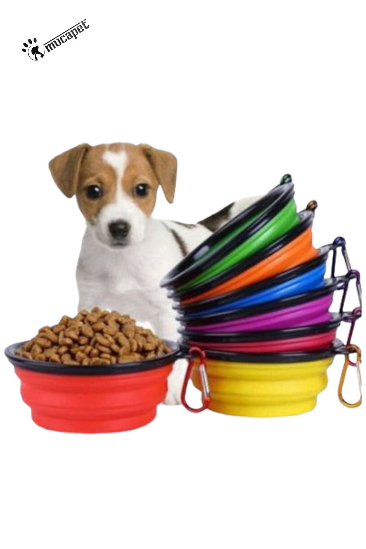 MUCAPET Foldable Cat Dog Food Water Bowl Pet Bowl Portable Trendyol
