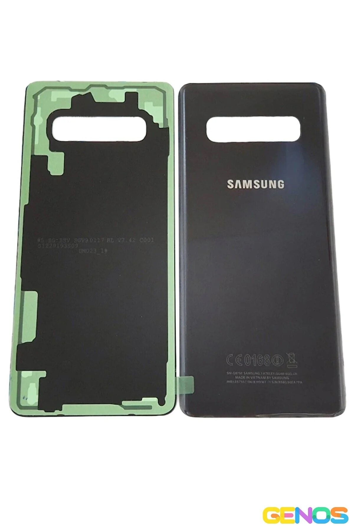 Samsung Galaxy S10 Plus Rear Window Cover Battery Cover Black