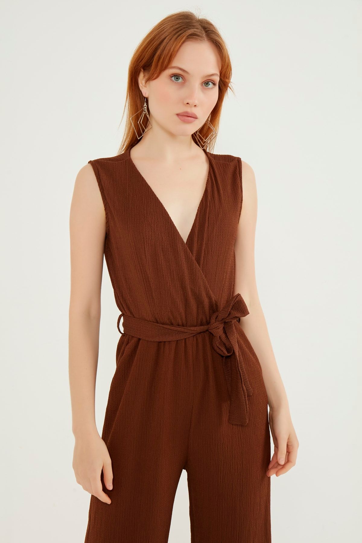 Wrap jumpsuit clearance