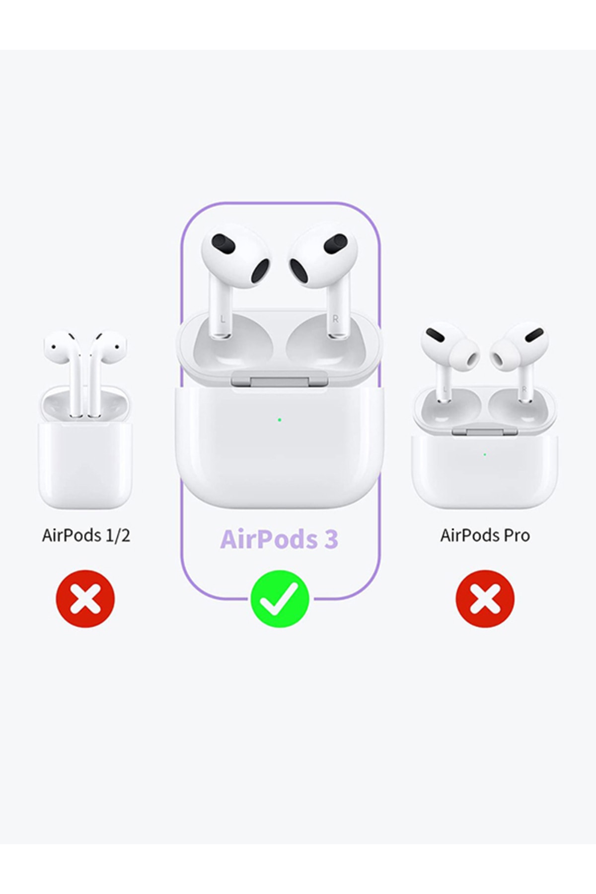 Apple Airpods 3 Kulaklık Kılıfı Silikon 2