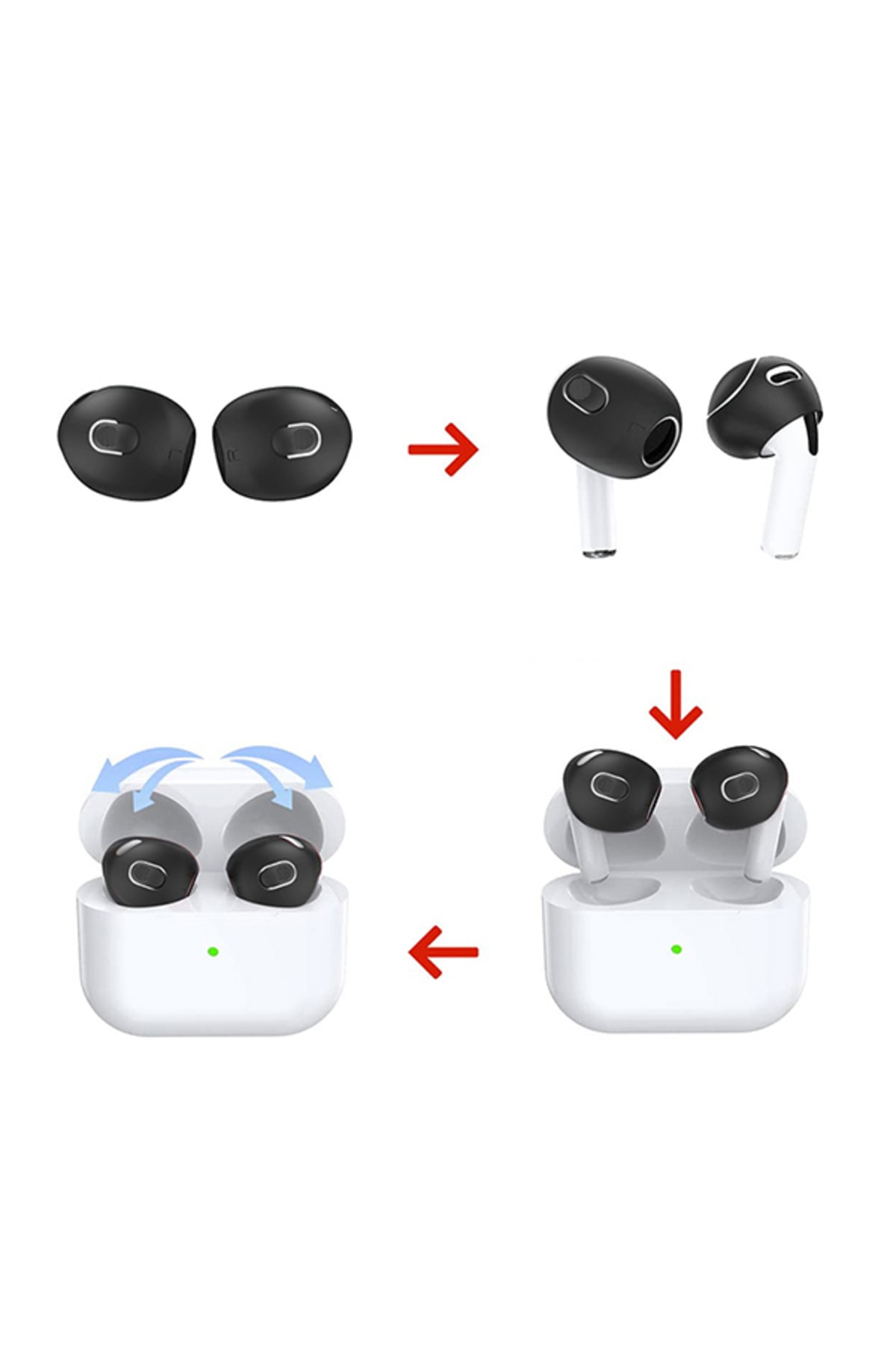 Apple Airpods 3 Kulaklık Kılıfı Silikon 3