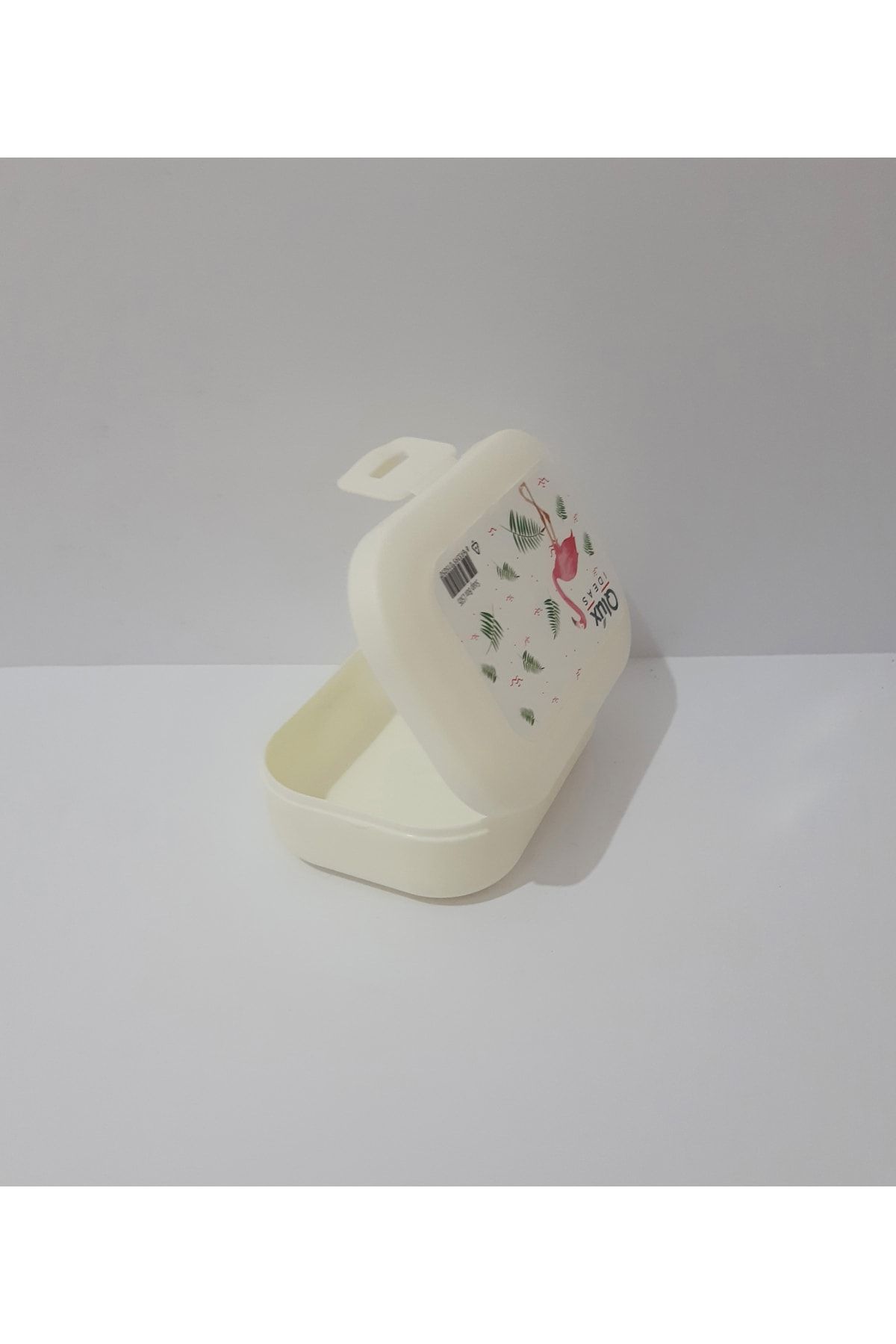 renkli çiçekler-Box Soap Dish Lockable Plastic Soap Box 4