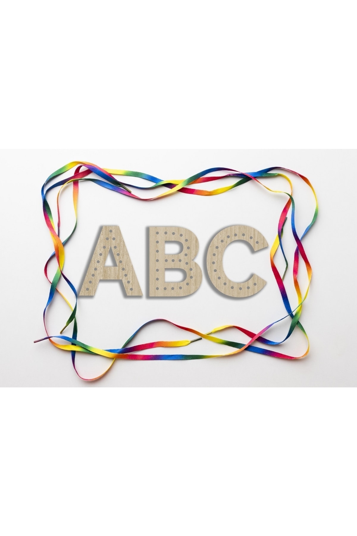 MartinaCole Montessori Bağcık Oyuncağı, Abc Harfleri Lazer Kesimli fotoğrafı 2 (önizleme)
