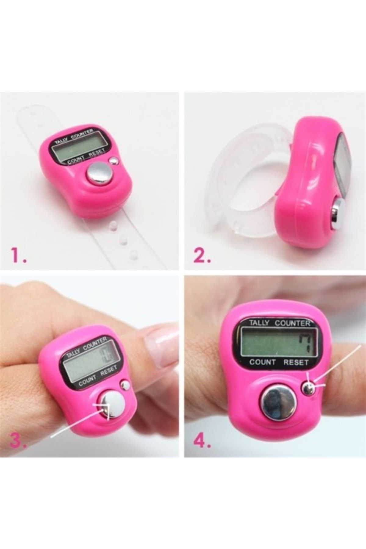Kenpool Zikir Counter - Ring Tasbih, Zikirmatik Counter Și Salavat Pulling - One Size
