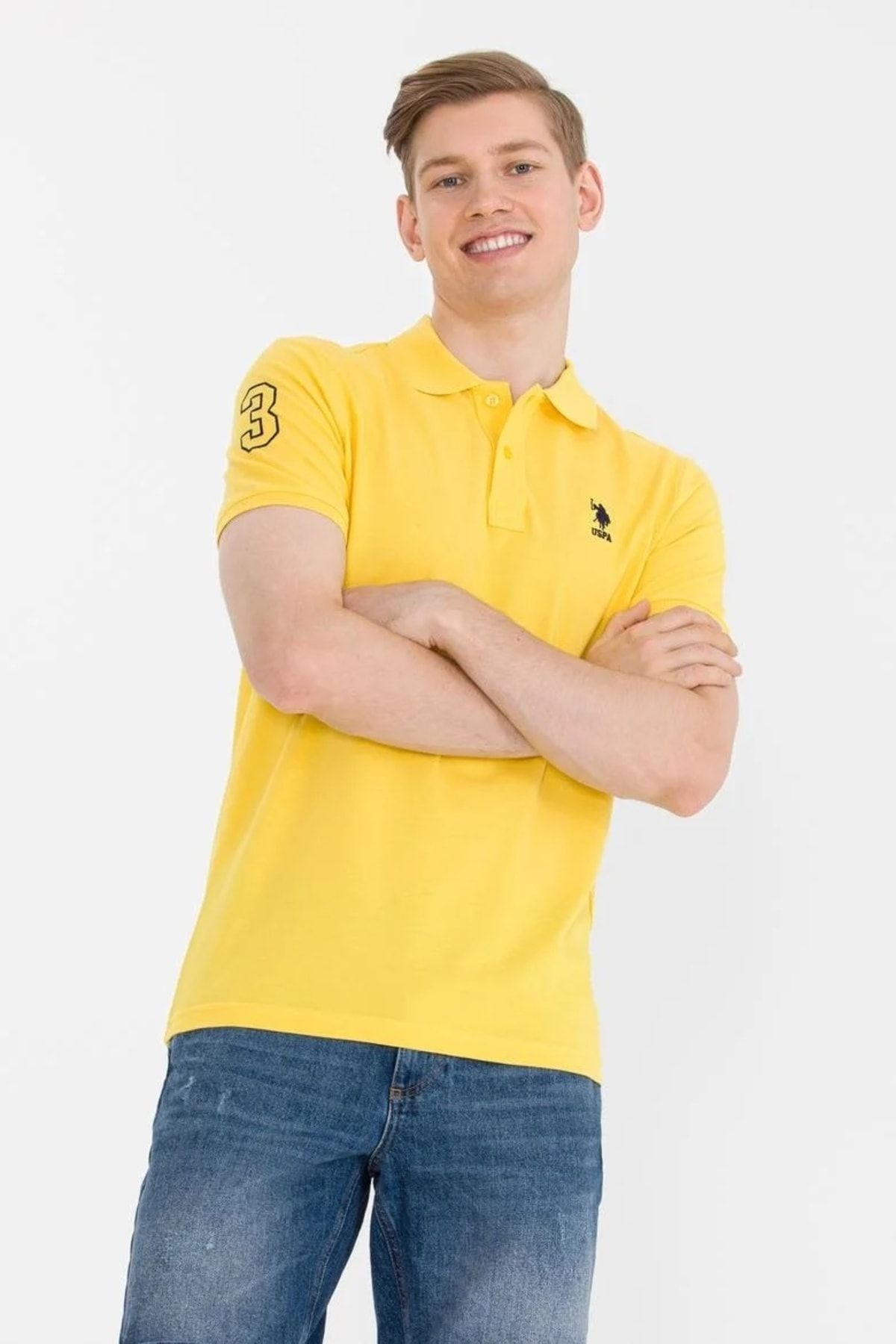 تیشرت یقه پلو مردانه یو اس پلو U.S. Polo Assn. اورجینال G081SZ011.000.1589153.VR094
