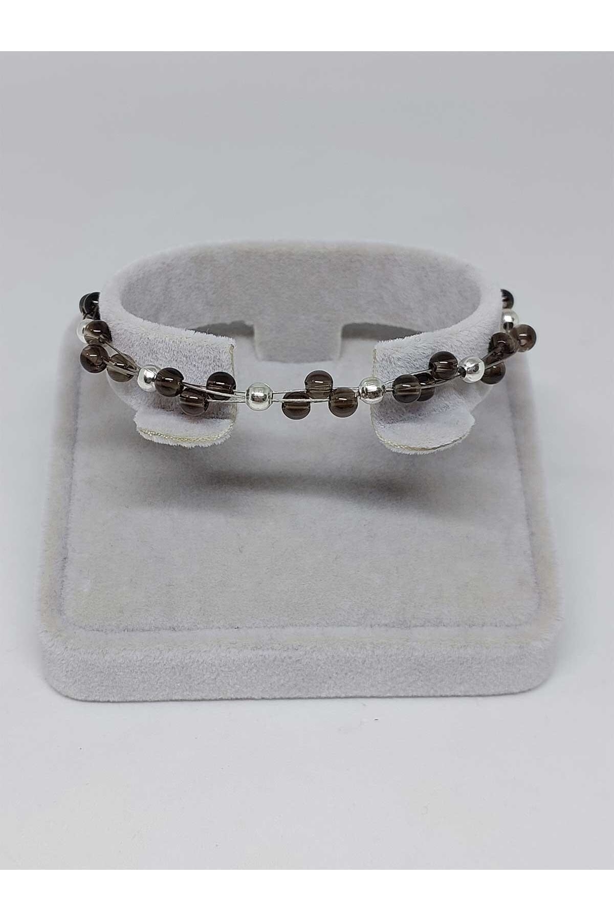 Smoky Quartz Stone Bracelet 4mm
