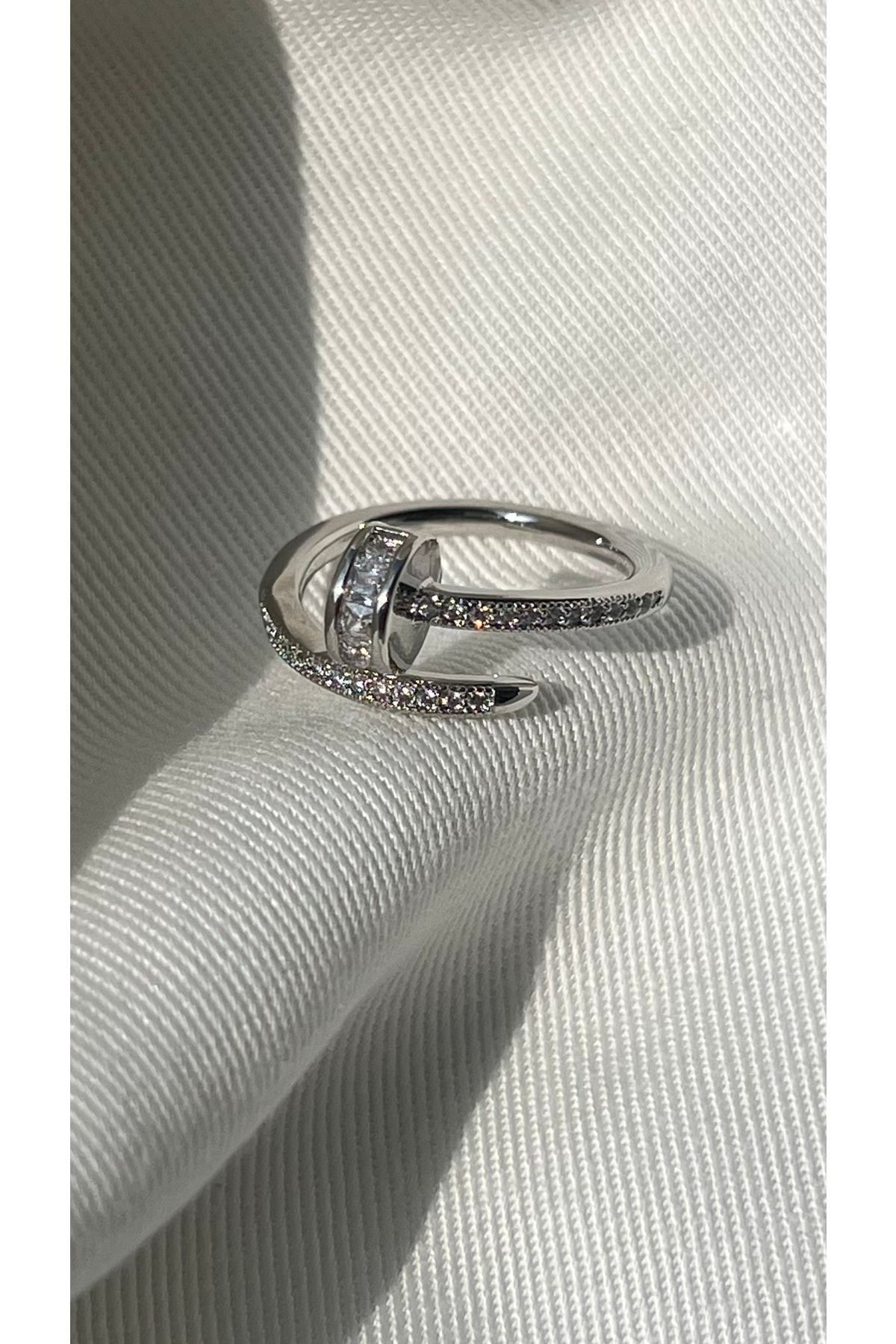 Diamond cheap nail ring