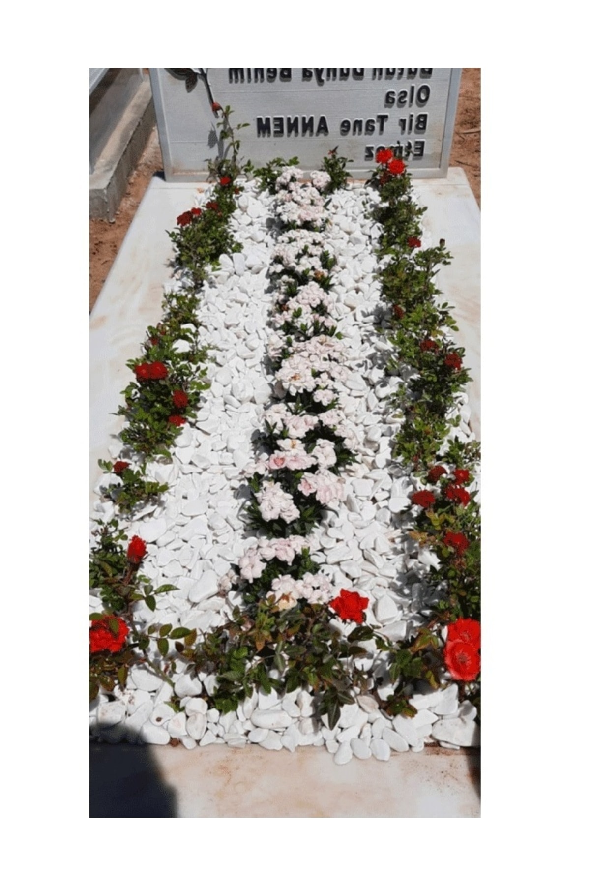 Mezar Taşı 10 Kg 1-2 Cm Beyaz Dolomit Taş Dere Çakıl Taşı Bahçe Süs Taşı Mezar Süsleme Taşı 5