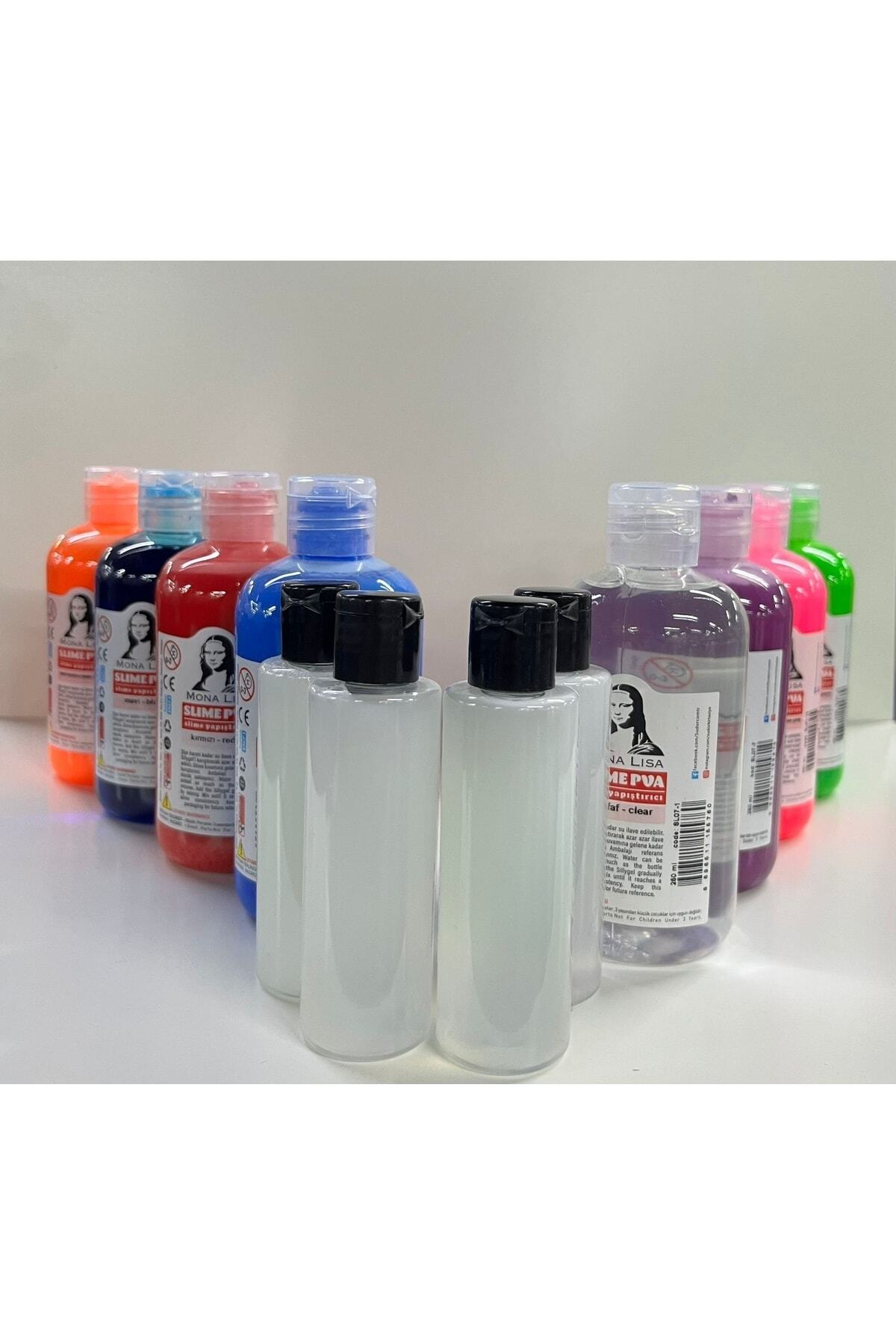 Südor Mona Lisa Slime (slaym) Rengarenk Seti 8yapıştırıcı(250ml) +