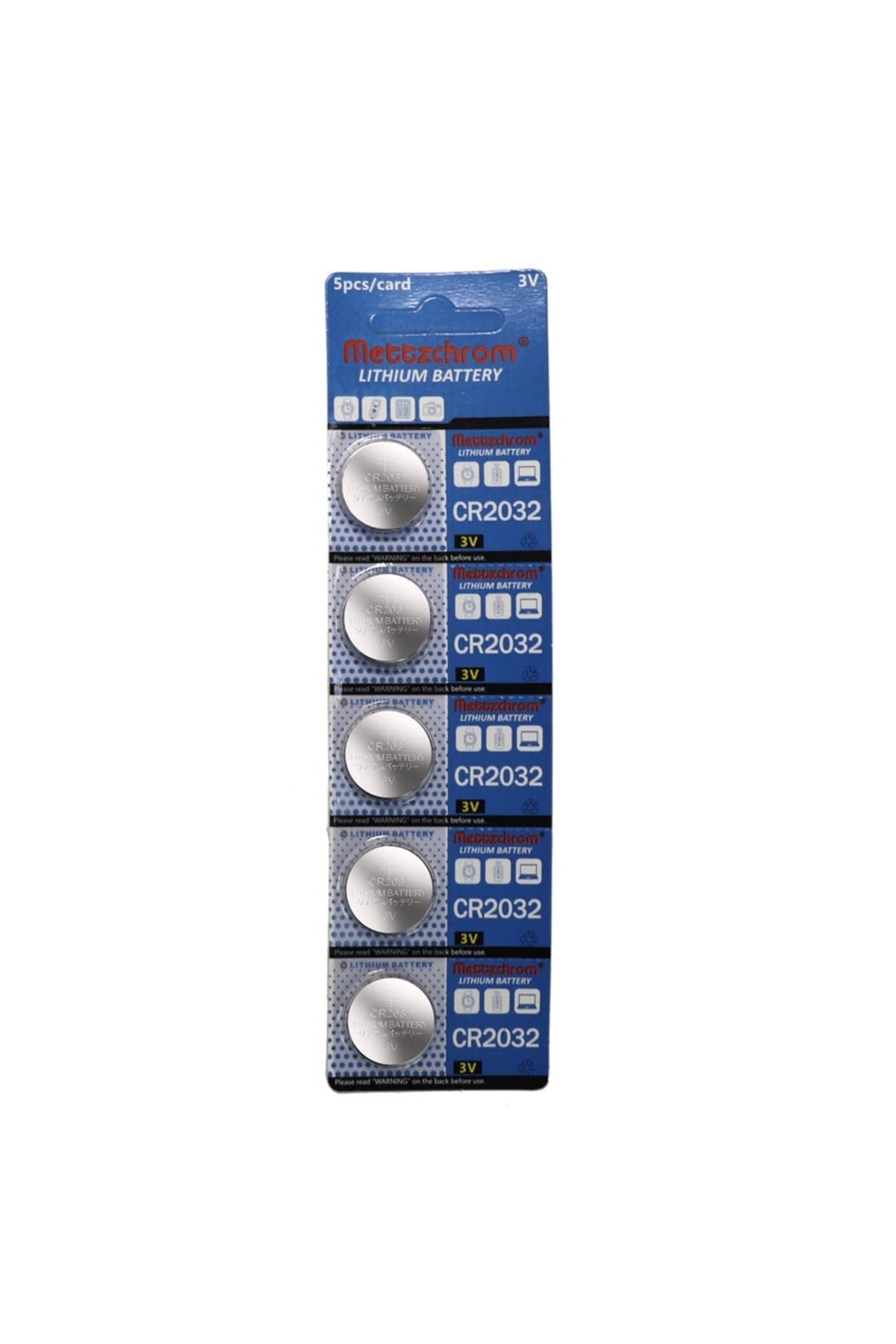 Mettzchrom Cr2032 3v Araç Kumanda Ve Baskül Pili 5li Paket