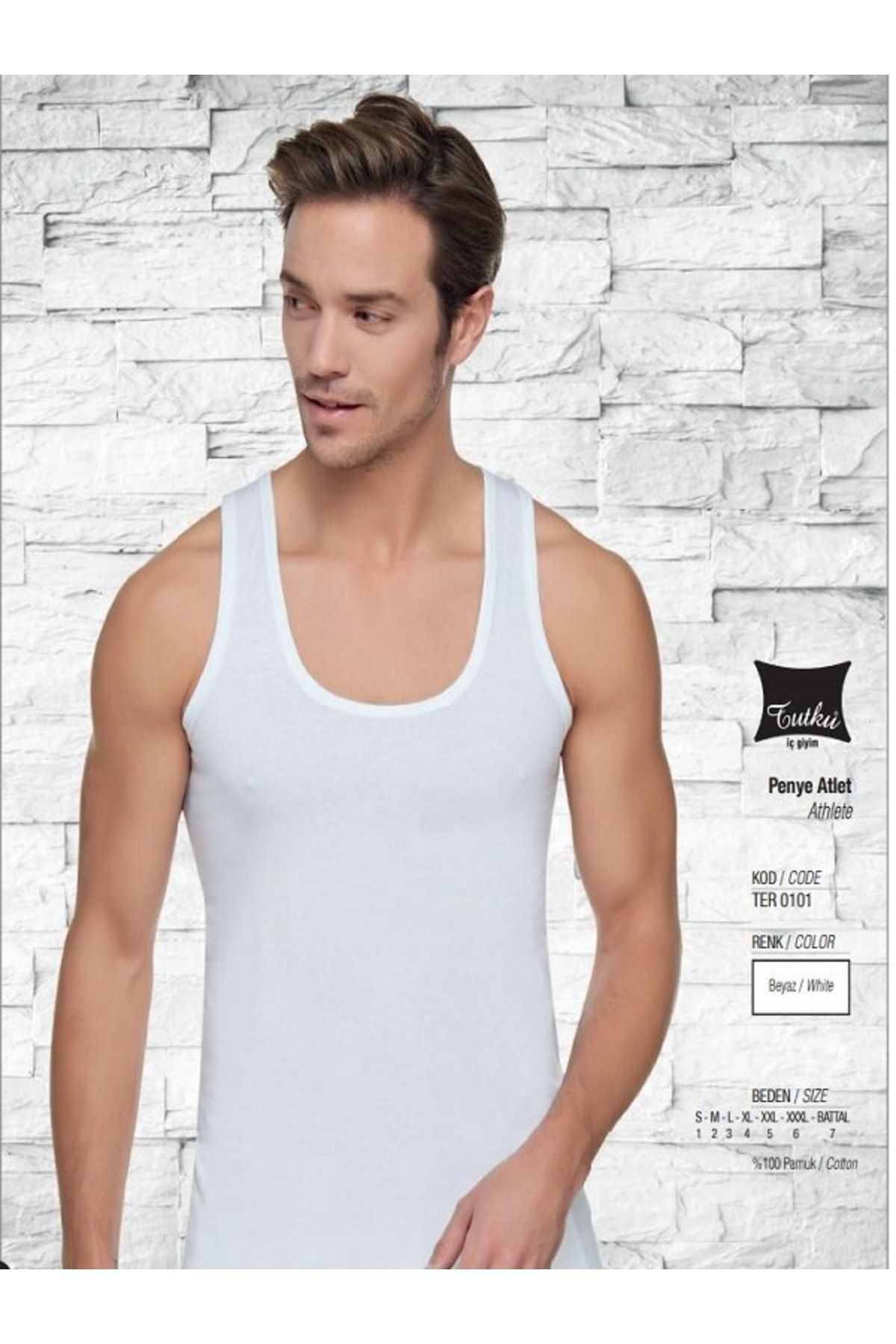 Tutku Tricou Bărbătesc Din Bumbac Pieptănat 12 Buc Unisex - 3XL