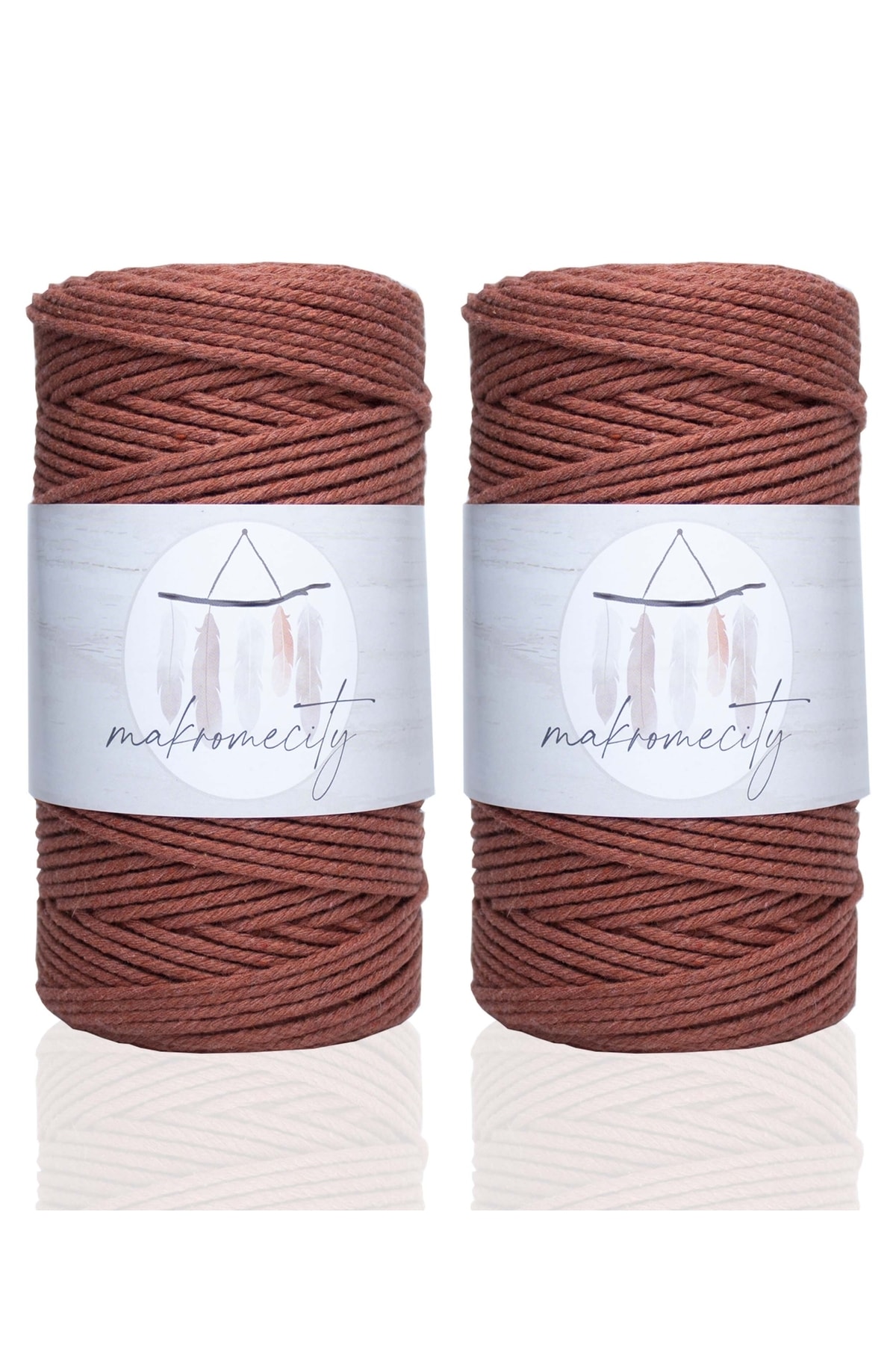 3 Twist Cotton Macrame Rope 3mm Three Twist Scanned Macrame Rope Rope 500 g Tile