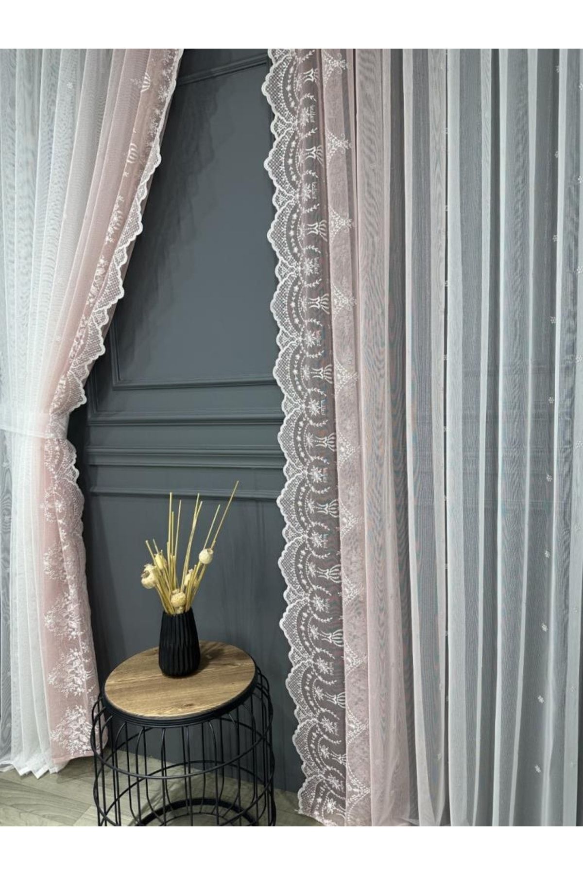 Brillant-Background Curtain Processing Gradient Tulle Background 4 Color Options 4