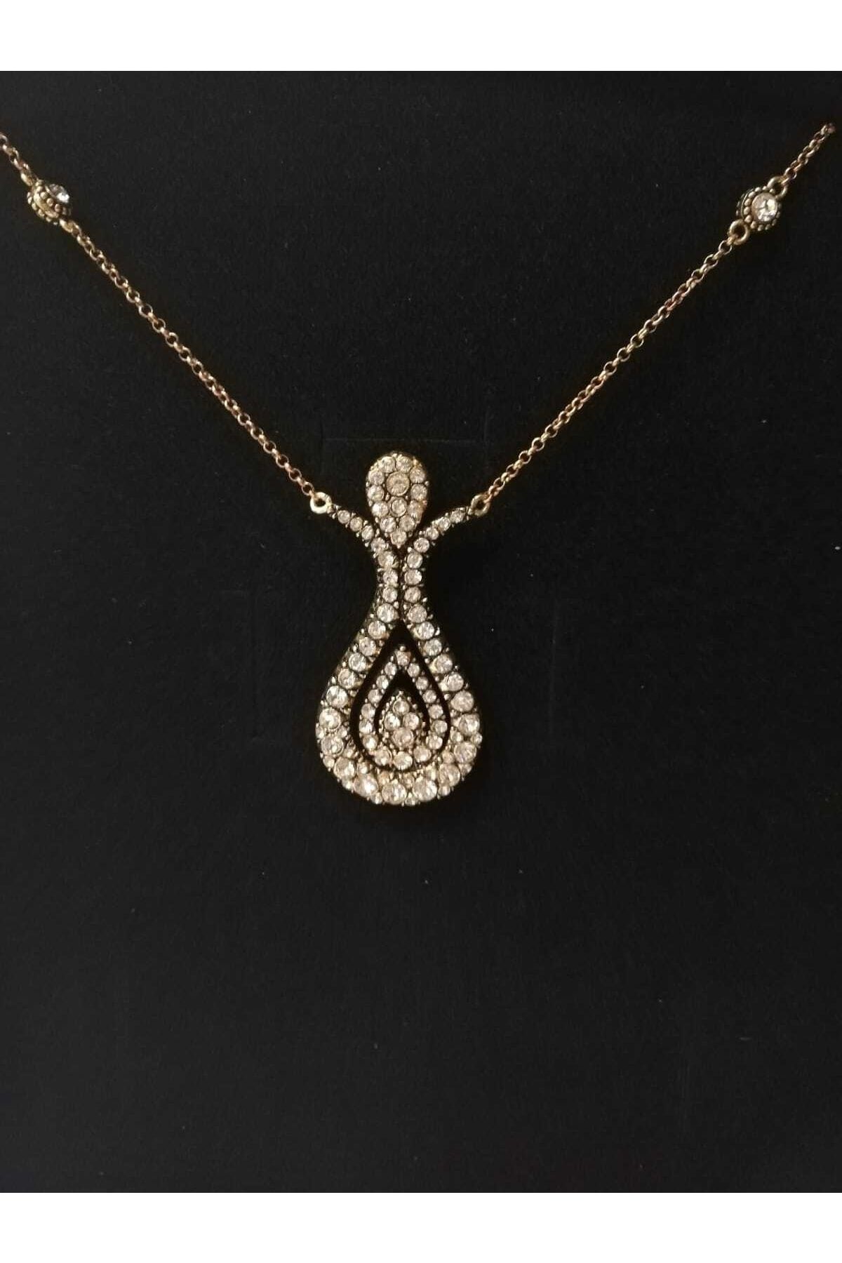 Aşina Gümüş Hürrem Sultan Jewelled Diamond Coat - Ottoman Tulip Necklace -  Trendyol
