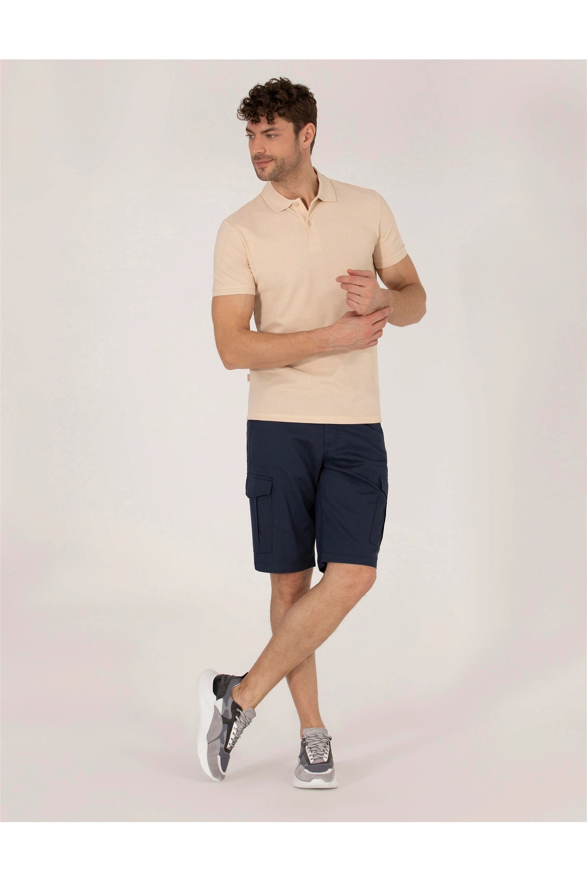 تیشرت یقه پلو مردانه راسته  آستین کوتاه | پیر کاردین Pierre Cardin G021GL011.000.1646113. - تصویر 2