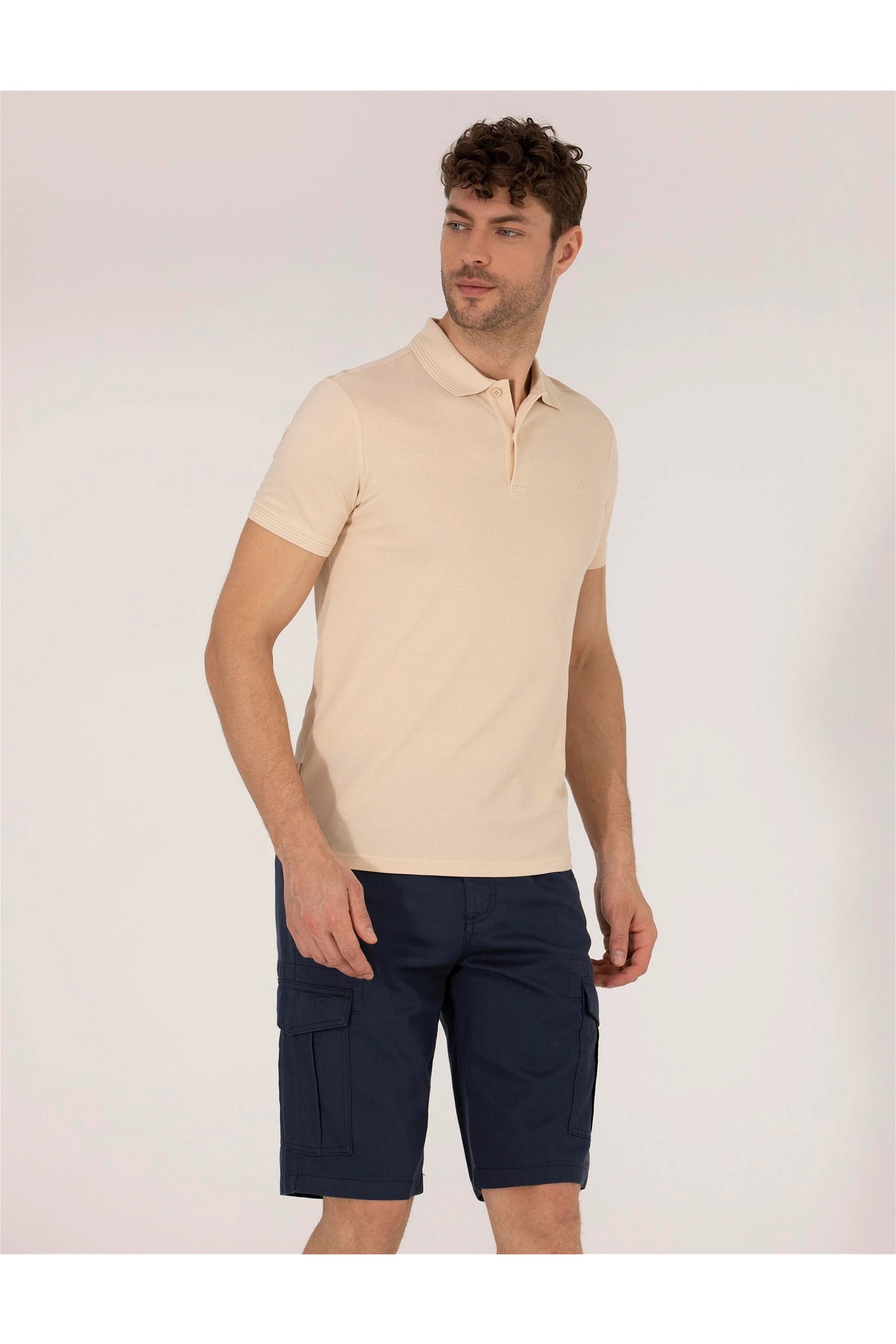 تیشرت یقه پلو مردانه راسته  آستین کوتاه | پیر کاردین Pierre Cardin G021GL011.000.1646113. - تصویر 4