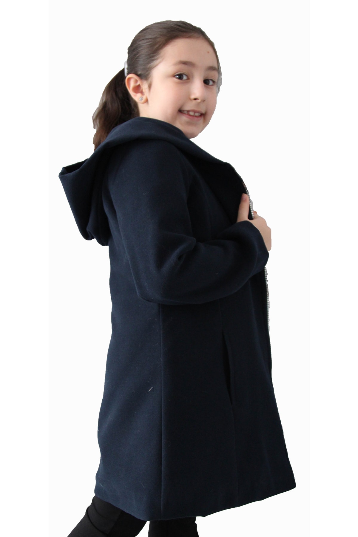 Benittokids Benitto Kids Kız Çocuk Kaşe Kaban 51223 fotoğrafı 3 (önizleme)