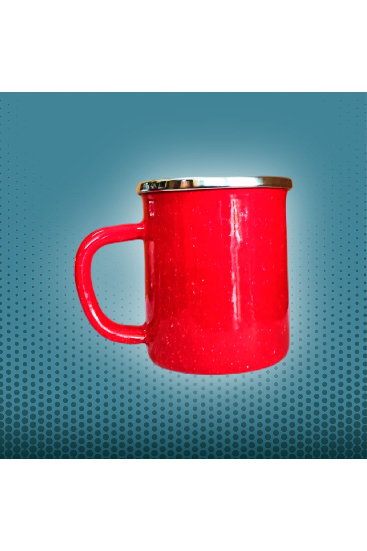 Kampçı Kupası Emaye Kupa 350 Ml 8cm