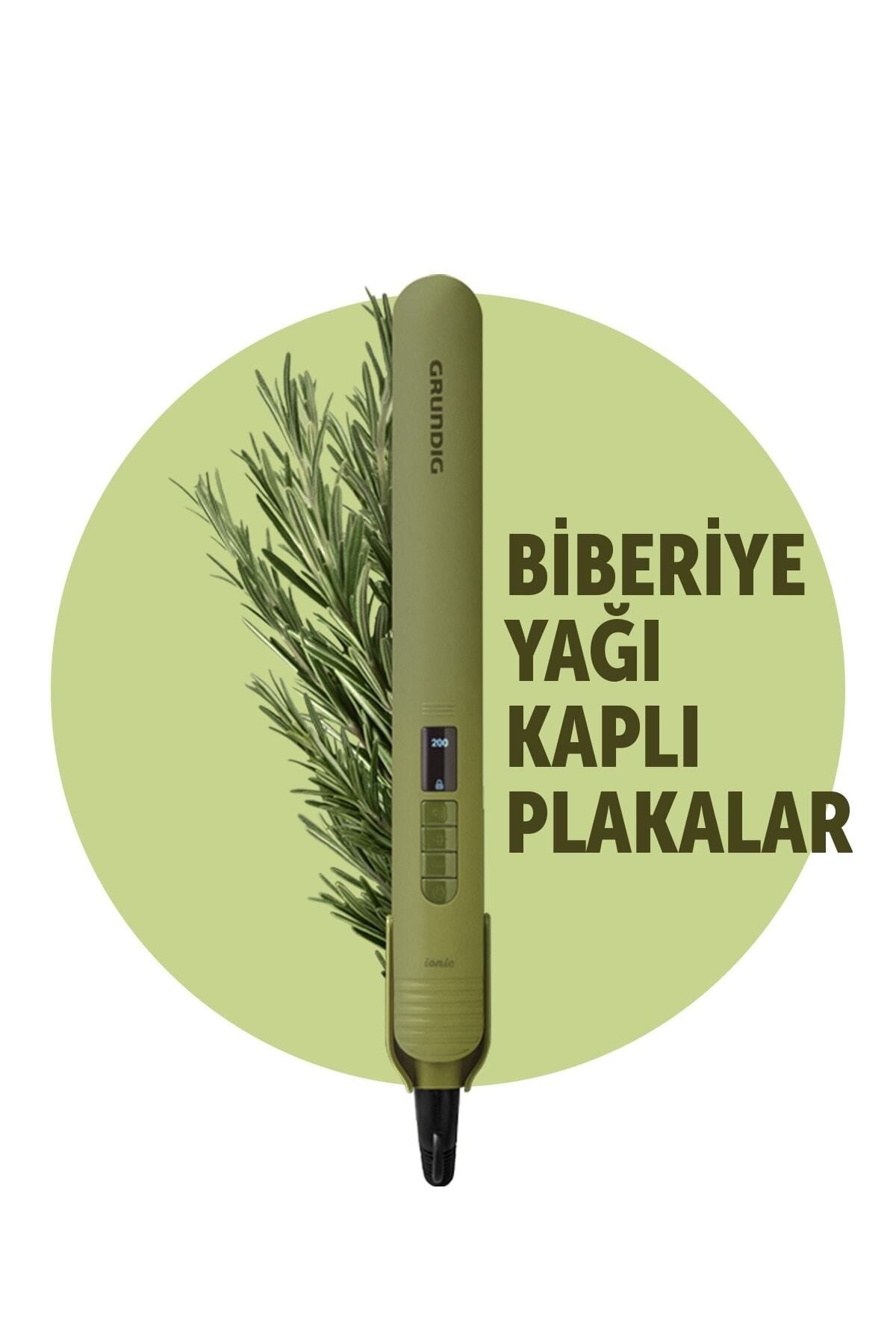 Hs 7031 Botanika Biberiye Yağı Kaplı Plakalı Iyonik Saç Düzleştirici