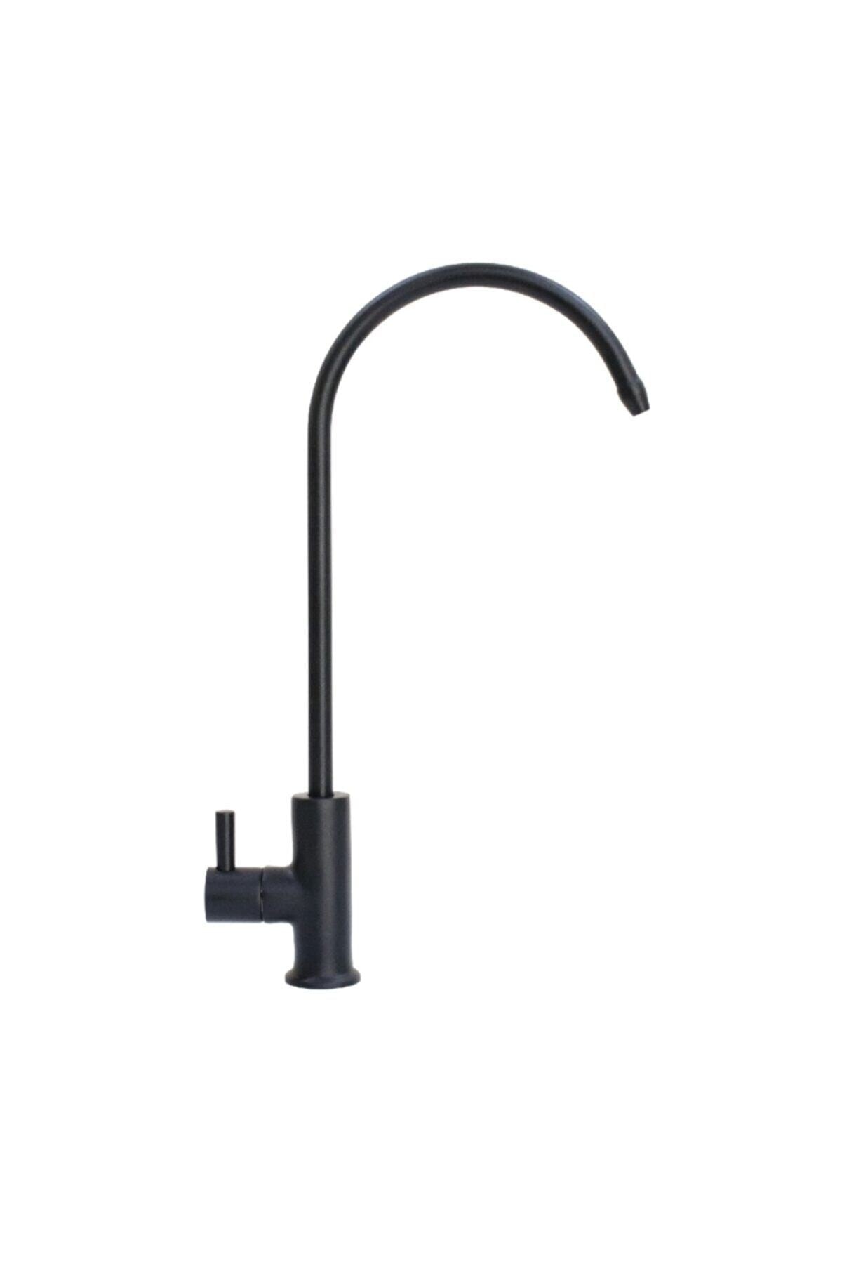 Black Luxury Faucet Compatible with All Water Treatment Models. Matte Black Faucet Simple Installation