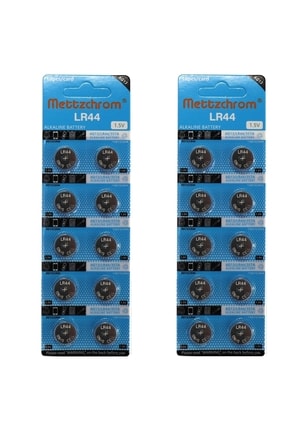 Mettzchrom 20 Adet Ag13 Alkalin Lr44h A76 Sr44 357 Alkalin Düğme Pil KOL SAAT...