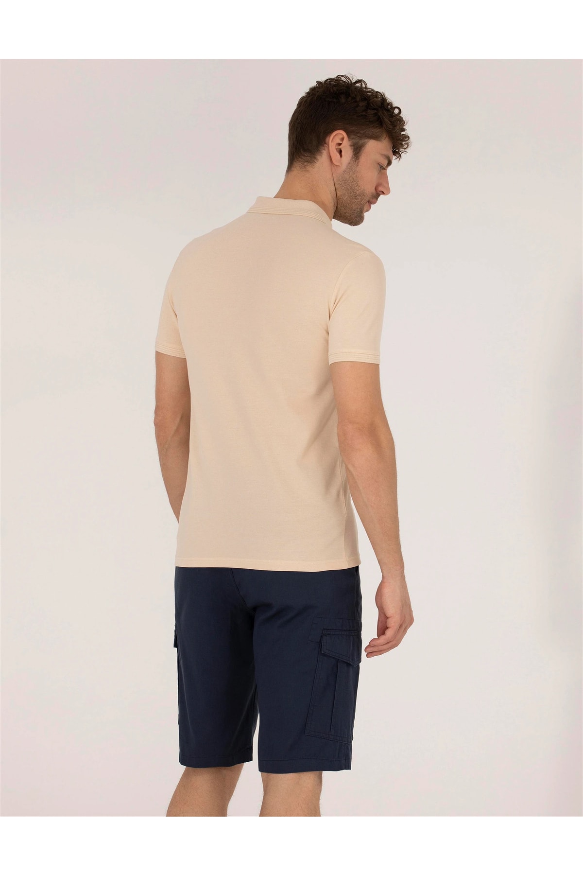 تیشرت یقه پلو مردانه راسته  آستین کوتاه | پیر کاردین Pierre Cardin G021GL011.000.1646113. - تصویر 3