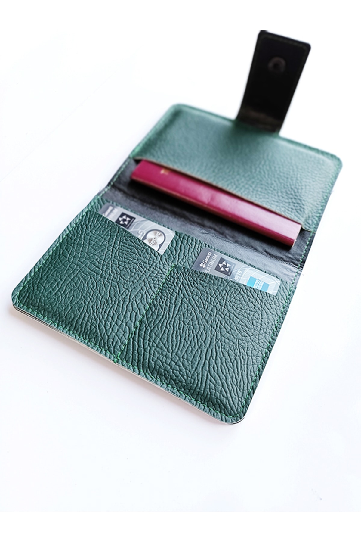 کیف پول مردانه سبز ViP GiFT | VOYAB055 اورجینال - تصویر 2