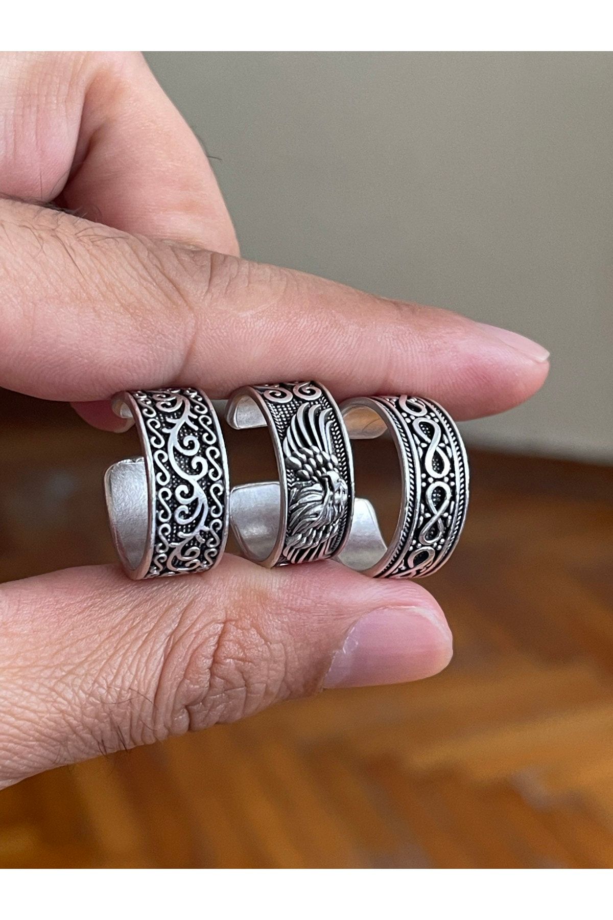Set of store rings silver