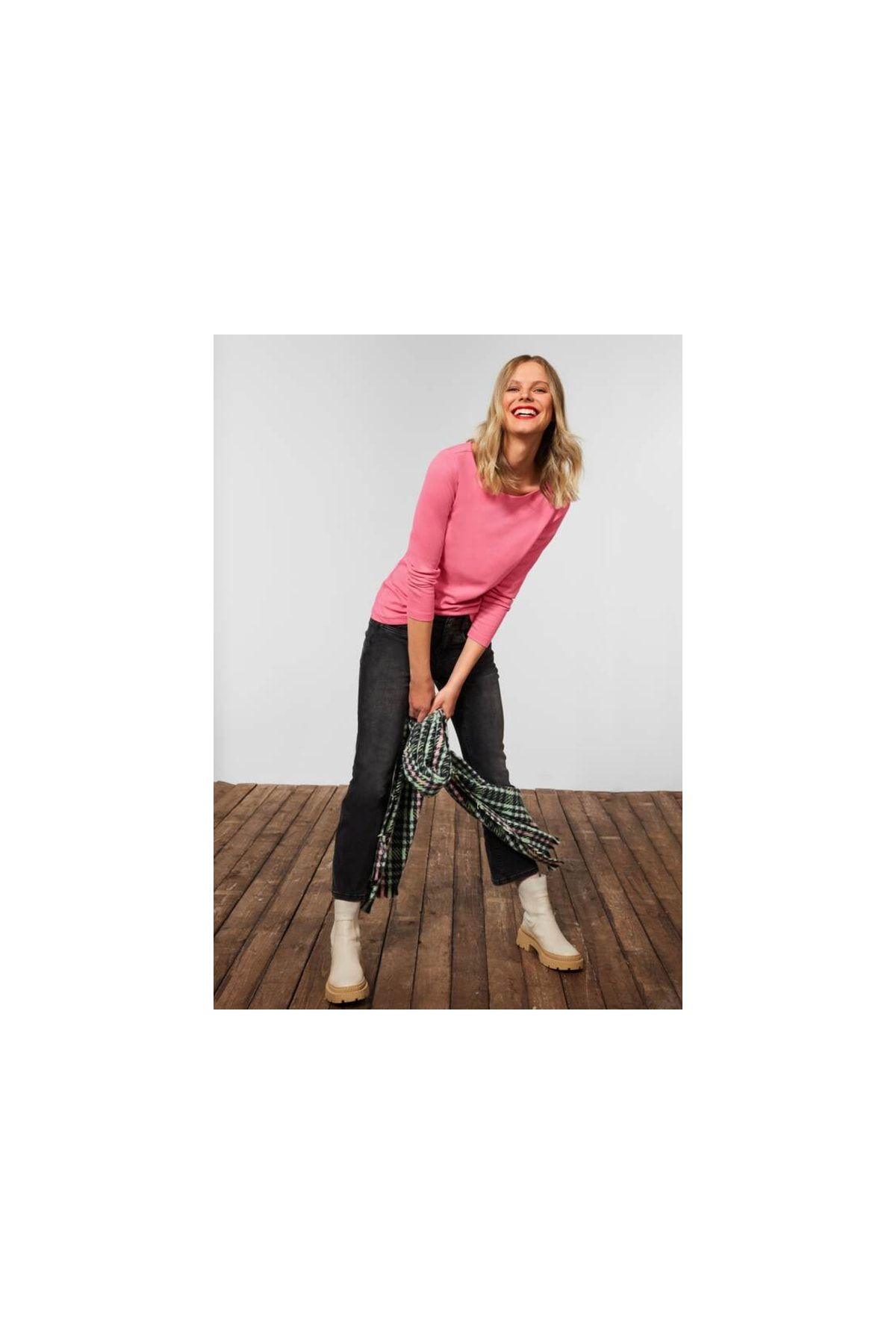 Street One T-Shirt Rosa Regular Fit Fast ausverkauft