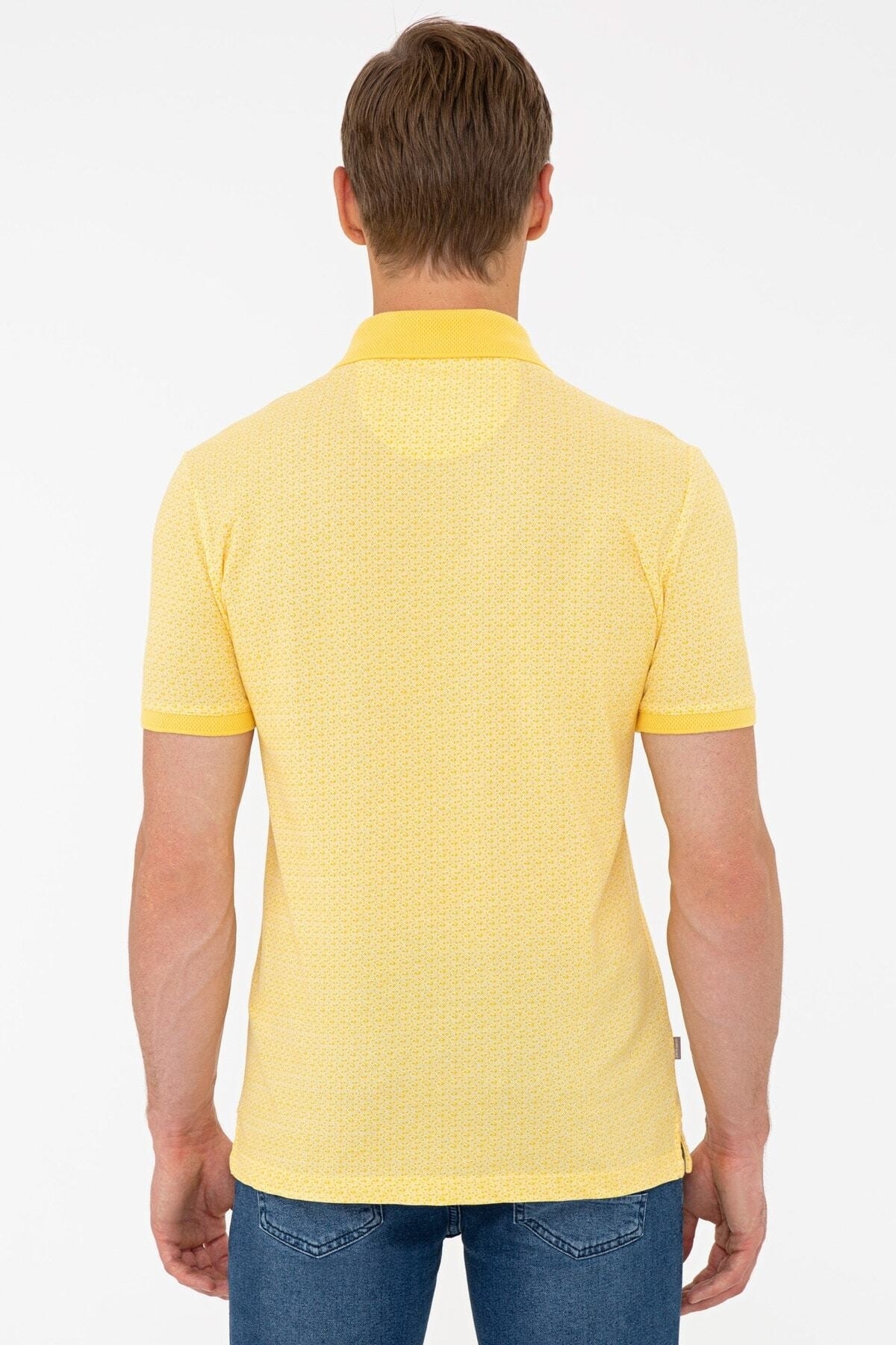 تیشرت مردانه زرد پیرکاردینPierre Cardin | TYC00826164954 اورجینال - تصویر 3