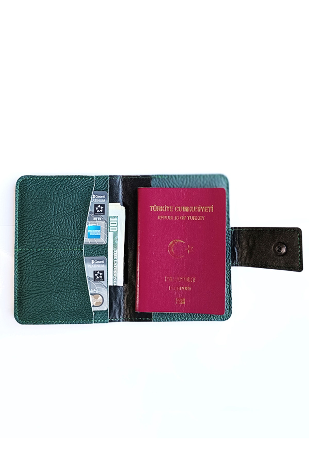 کیف پول مردانه سبز ViP GiFT | VOYAB055 اورجینال - تصویر 3