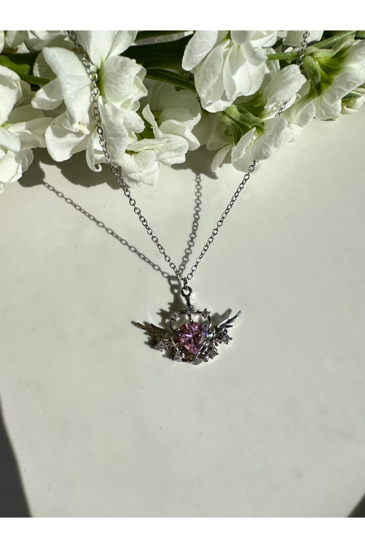 Aesthetic shop silver necklace