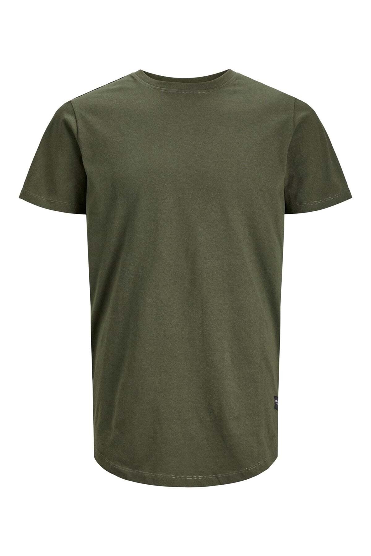 تیشرت مردانه خاکی جک اند جونز | ST06451 اورجینال - تصویر 7