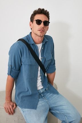 Mavi Erkek Jean Gomlek 020013 21631 Trendyol