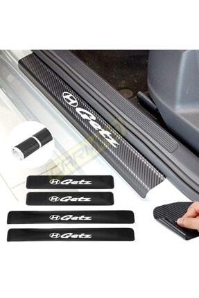 Hyundai Getz Karbon Kapı Eşiği Oto Sticker 4 Adet karbon0055