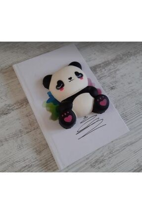 Panda Squishy Yumuşak Kokulu Sert Kapaklı Defter 4558890