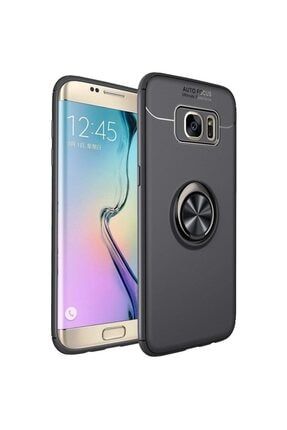 Samsung Galaxy J7 Prime 2 Kılıf Ravel Metal Yüzüklü Standlı Shockproof Silikon + Nano Cam RvL139