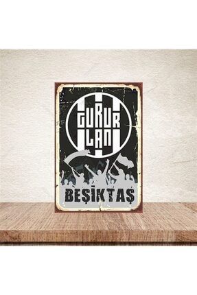 Gurur Lan Beşiktaş 20-30 Cm Retro Ahşap Poster SLNS220-184