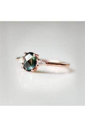 Cem Aykan Kuyumculuk Green Topaz Sevilla Tektas Yuzuk Ak336 Trendyol