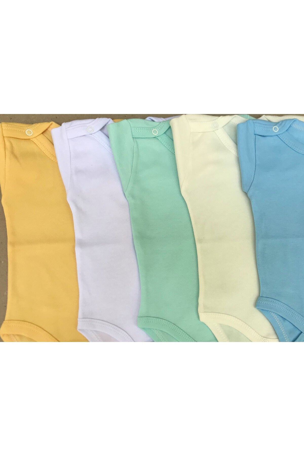 bebedino Çıtçıtlı Badi Kısa Kol 5'Li Paket fotoğrafı 4 (önizleme)