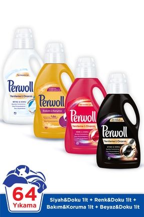 Perwoll Siyah Renkli Bakim Onarim Beyaz 3 Lt 4 Lu Set Trendyol
