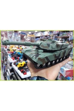 Tank Işıklı Sesli Namlu Sürtmeli Askeri Kırılmaz Oyuncak 45675678