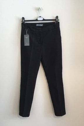 Kadın Siyah Kumaş Pantolon LPK0551