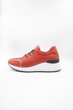 Kadın Kırmızı Hakiki Deri Sneaker IMP-1488