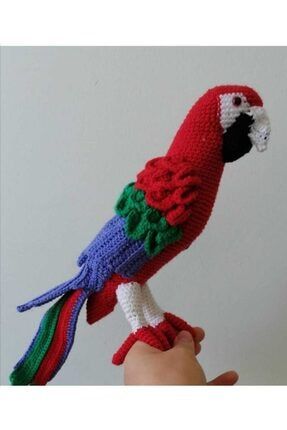 Sevimli Papağan Amigurumi Organik Oyuncak Opsevimlipapagan