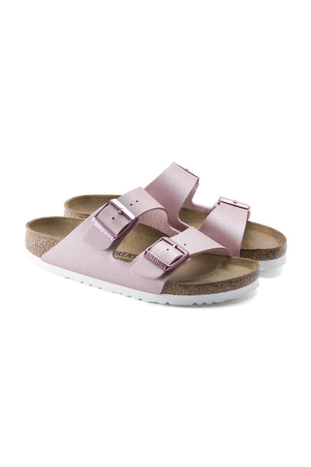 دمپایی بیرکن استاک زنانه پارچه صورتی         | Birkenstock DNZ-ZNNPBC107 - تصویر 4