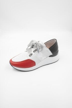 Kadın Renkli Hakiki Deri Sneaker Ayakkabı IMP-1570